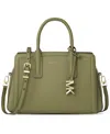 Michael Kors Women's Small Leather Satchel Bag In Green