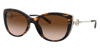 Michael Kors Women's South Hampton 55mm Dark Tort Sunglasses Mk2127u-300613-55 In Brown