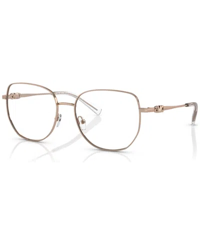 Michael Kors Women's Square Eyeglasses, Mk306254-o In Rose Gold Tone