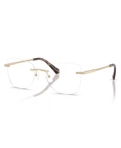 Michael Kors Women's Square Eyeglasses, Mk3099 In Gold