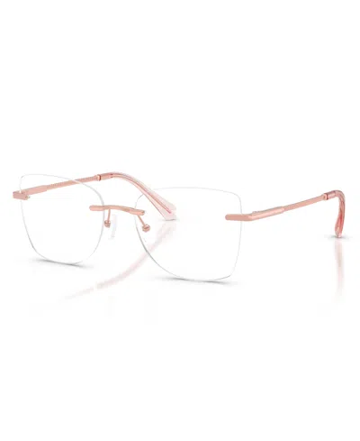 Michael Kors Women's Square Eyeglasses, Mk3099 In Gold