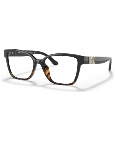 Michael Kors Women's Square Eyeglasses, Mk4094u51-o In Black,dark Tortoise