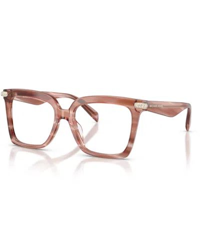 Michael Kors Women's Square Eyeglasses, Mk4191bu In Pink