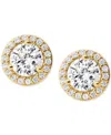 Michael Kors Women's Sterling Silver Pave Studs In Gold