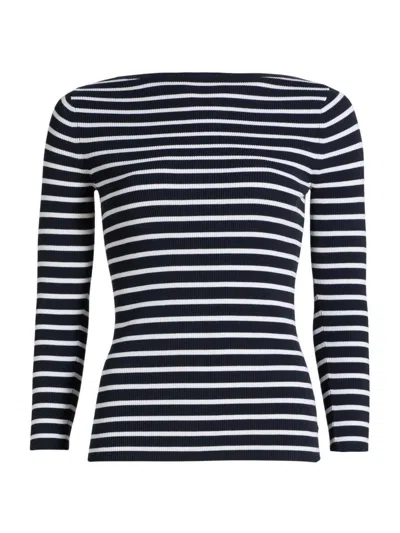 Michael Kors Women's Striped Boatneck Sweater