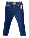 Michael Kors Women's Studded Skinny Jeans In Blue In Blue