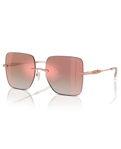 Michael Kors Women's Sunglasses, Quabec Mk1150 In Pink Gradient Mirror