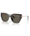Michael Kors Womens Grey Mk2231u St Barths Square-frame Acetate Sunglasses In Ash