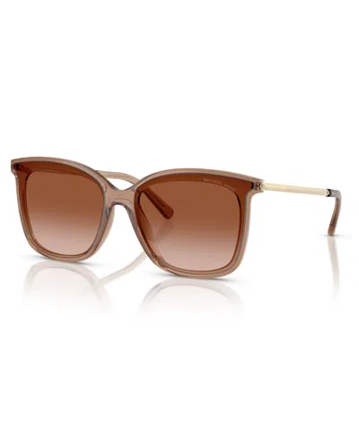 Michael Kors Women's Sunglasses, Zermatt Mk2079u In Brown Transparent