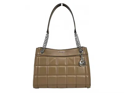 Michael Kors Women's Susan Medium Chain Shoulder Tote Bag In Driftwood