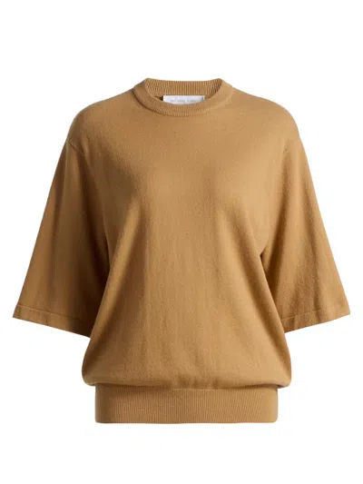 Michael Kors Women's Tee Cashmere Crewneck Sweater In Brown