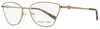 Michael Kors Women's Toulouse Eyeglasses Mk3039 1213 Metallic Brown 56mm In Multi