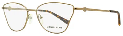 Michael Kors Women's Toulouse Eyeglasses Mk3039 1213 Metallic Brown 56mm In Multi
