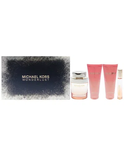 Michael Kors Women's Wonderlust 4pc Gift Set In White