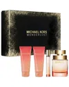Michael Kors Ladies Wonderlust Gift Set Fragrances 850049716475