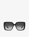 Michael Kors Womens Black Mk2183u Mallorca Square-frame Acetate Sunglasses In Black