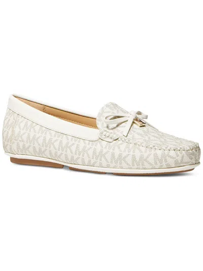Michael Kors Womens Bow Man Made Moccasins In Beige