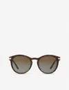 Michael Kors Adrianna Mk2023 Metal And Acetate Butterfly-shape Sunglasses In Brown
