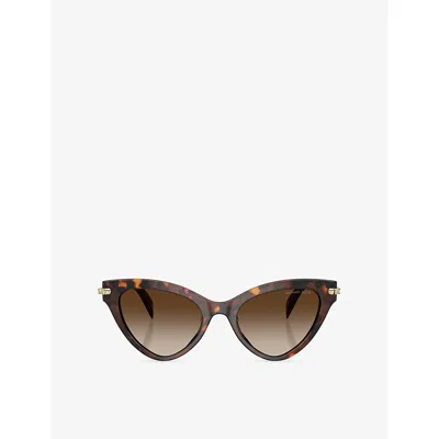 Michael Kors Womens Brown Mk2259u Roanoke Cat Eye Acetate Sunglasses