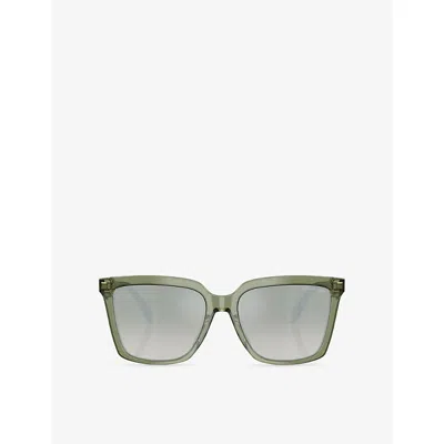 Michael Kors Womens Green Mk2256u Menaggio Square Acetate Sunglasses
