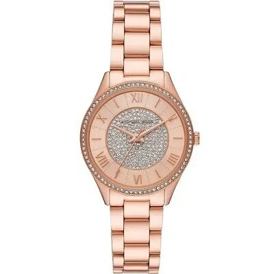 Pre-owned Michael Kors Womens Lauryn Rose Gold Dial Watch - Mk4736