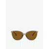 Michael Kors Womens Mk2184u Dupont Acetate Sunglasses Brown In Brown