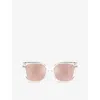 Michael Kors Womens Mk2231u St. Barths Square-frame Injected Sunglasses Clear In Clear