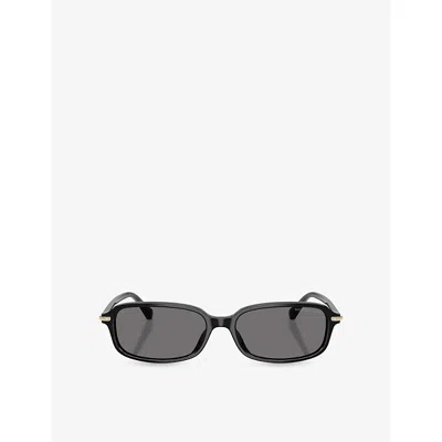 Michael Kors Womens Mk2288u Agra Rectangle-frame Acetate Sunglasses Black