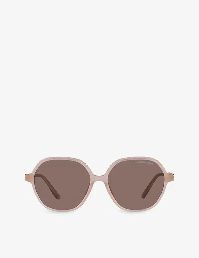 Michael Kors Woman Sunglass Mk2186u Bali In Brown Solid Polarized