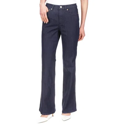 Michael Kors Womens Pocket Denim Flared Jeans In Multi