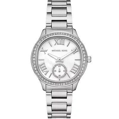 Pre-owned Michael Kors Womens Sage White Dial Watch - Mk4807