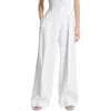 Michael Kors Sandwashed Linen Pleated Slouch Trousers In White