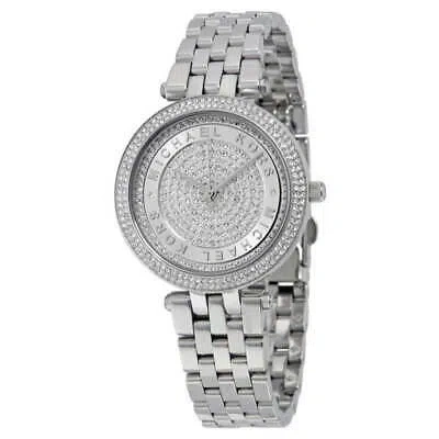 Pre-owned Michael Kors Womens Wristwatch  Darci Mini Mk4591 Stainless Steel Swarovski