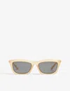 Michael Kors Mk2087u Stowe Rectangle-frame Sunglasses In Yellow