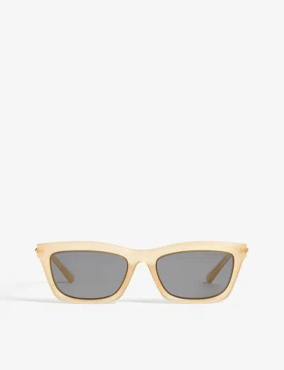 Michael Kors Mk2087u Stowe Rectangle-frame Sunglasses In Grey