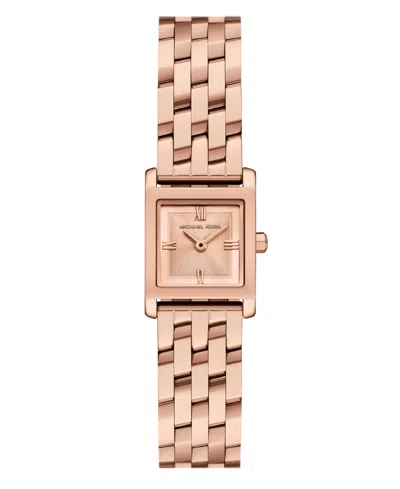 Michael Kors Women'sâ Georgie Two-hand Rose Gold-tone Stainless Steel Watch, 20mm