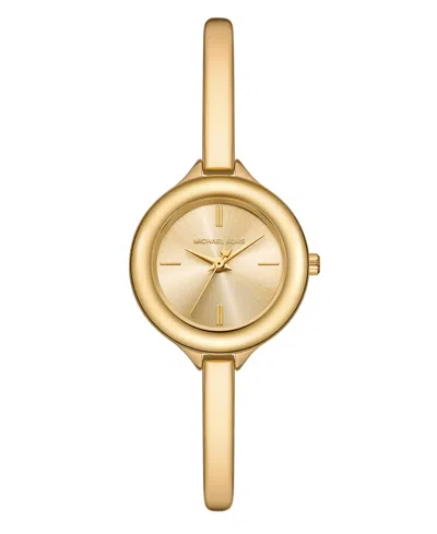 Michael Kors Women'sâ Izzy Three-hand Gold-tone Stainless Steel Watch, 28mm