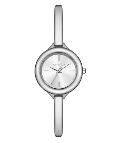 Michael Kors Women'sâ Izzy Three-hand Silver-tone Stainless Steel Watch, 28mm