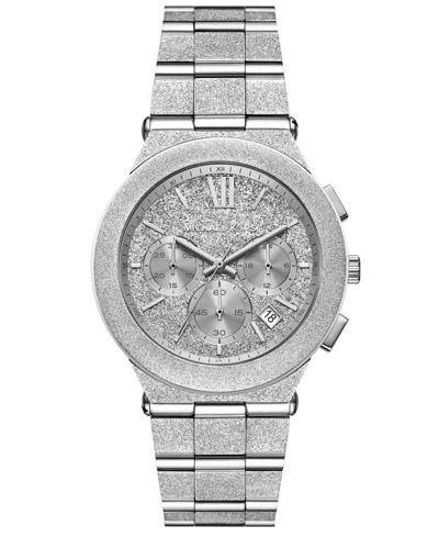 Michael Kors Women's Billie Chronograph Silver-tone Stainless Steel Watch, 40mm
