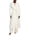 Michael Kors Wool & Angora-blend Trench Coat In White
