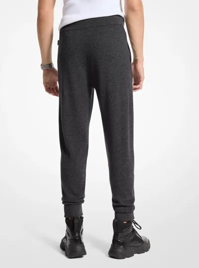 Michael Kors Wool And Cashmere Blend Joggers In Multi