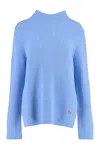 Shop Michael Kors Wool And Cashmere Sweater In Blue