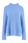 Shop Michael Kors Wool And Cashmere Sweater In Blue