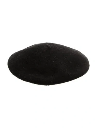 Pre-owned Michael Kors Wool Beret Hat In Black