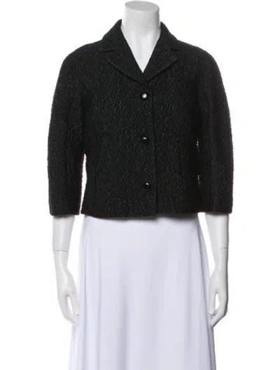 Pre-owned Michael Kors Wool Blazer In Black