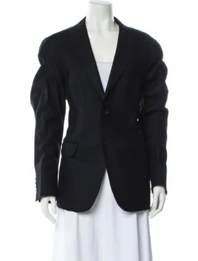 Pre-owned Michael Kors Wool Blazer In Blue