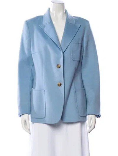 Pre-owned Michael Kors Wool Blazer In Blue