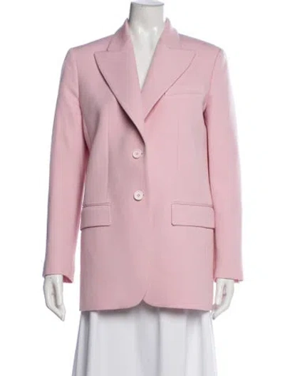Pre-owned Michael Kors Wool Blazer In Pink