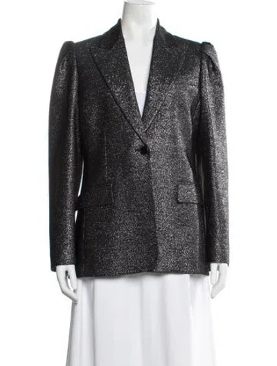 Pre-owned Michael Kors Wool Blazer In Silver
