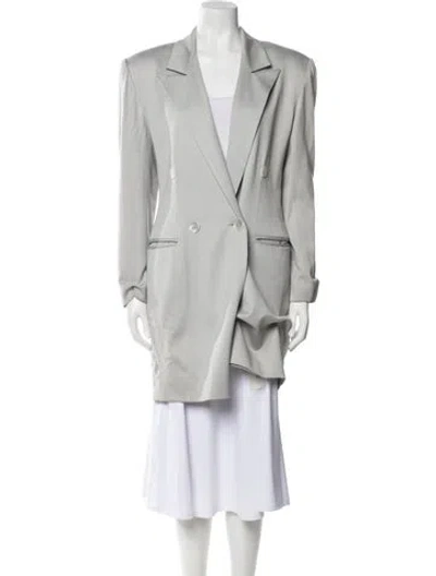 Pre-owned Michael Kors Wool Blazer In White